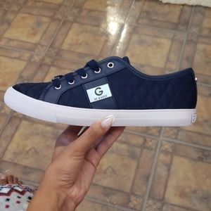 Guess dark blue fabric sneakers